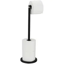 Wenko Toilettenpapierhalter 2 in 1 schwarz