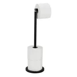 Wenko Toilettenpapierhalter 2 in 1 schwarz