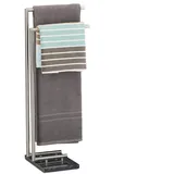 Relaxdays PIERRE Handtuchhalter freistehend Schwarz