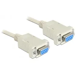 DeLOCK Sub-D9 3m Serien-Kabel Beige