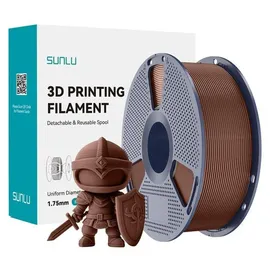 SUNLU PLA+ Filament, 1,75mm, 1kg - Farbton: Chocolate