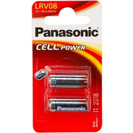 Panasonic LRV08 Micro Alkali-Batterie, 12V, 2er Pack, Alkaline