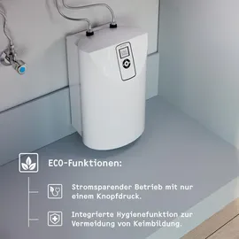 Stiebel Eltron SNE 5 t ECO + WSN 10 Kleinspeicher, mit Sensorarmatur, 2kW, stufenlos, antitropf, weiß 238823