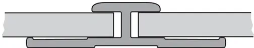 HÜPPE Verbindungsprofil Paneele Länge: bis 2550 - White Edition - Neutral