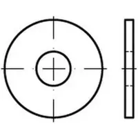 Industrial Quality Supplies Scheibe DIN 9021/ISO 7093 4,3x12x1mm Stahl