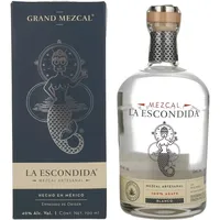 La Escondida Mezcal Artesanal Blanco 40% Vol. 0,7l in Geschenkbox