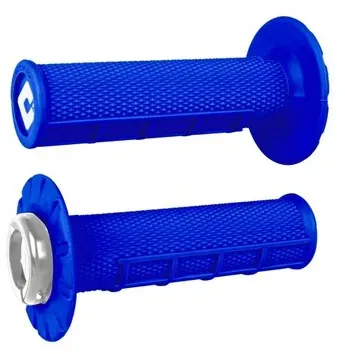 ODI ATV V2.1 Half-Waffle Lock-On Griffe - Blau/Schwarz, schwarz