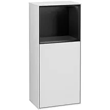 Villeroy & Boch Finion Seitenschrank G510PDMT 41,8x93,6cm, rechts, Emotion, Regal oben Black matt, White matt lacquer