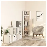Vicco Eckregal Amina 45 x 45 x 180 cm Weiß