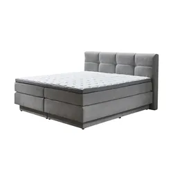 Boxspringbett  Chicago ¦ grau ¦ Maße (cm): B: 168 H: 112