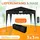 Kronenburg Handel Faltpavillon 3 x 3 m schwarz