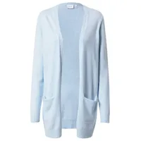 VILA Ril Open Strickjacke Kentucky Blue / Detail Melange