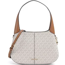 Michael Kors Alice Small Schultertasche Kunstleder White/Brown