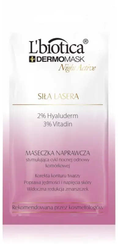 L’biotica DermoMask Night Active intensive verjüngende Maske mit Stammzellen 12 ml