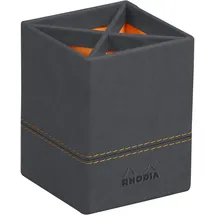 Rhodia Stifteköcher Kunstleder 8x11 cm Titan 1 St.