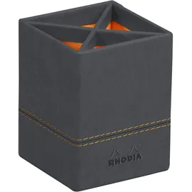 Rhodia Stifteköcher Kunstleder 8x11 cm Titan 1 St.