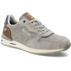 Graue Sneakers Mustang Modische Herrenschuhe, 44