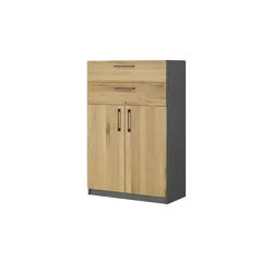 Aktenschrank  SOLIDLine , grau , Maße (cm): B: 80 H: 121,4 T: 40