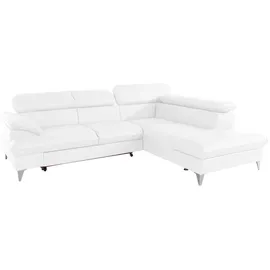Cotta »Caluso L-Form«, Set bestehend aus: Ecksofa mit Kopfteilverstellung & Hocker