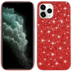 Schutz Handy Hülle für Apple iPhone 15 Pro Case Cover Glitzer Bumper EtuisTasche
