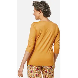 GOLDNER Trageangenehmes Viskoseshirt mit Elasthan in maisgelb | Gr.: 46