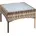 Beistelltisch 58 x 58 x 42 cm beige/braun