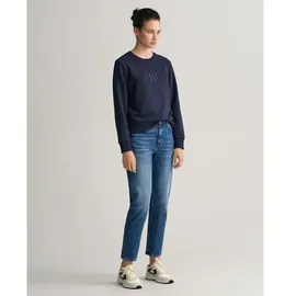 GANT Tonal Archive Shield Sweatshirt Evening Blue XS