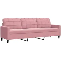 VidaXL 3-Sitzer-Sofa Rosa 210 cm Samt