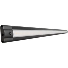 ledscom.de LED Unterbauleuchte SIRIS, 90cm, flach, schwarz, 10,2 W, 1044lm, weiß
