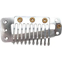 Stern Metallclip silber