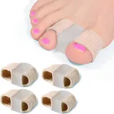 Zehenspreizer zum Korrigieren Ihrer Zehen 4 Stück, Großzehenabstandshalter Zehentrenner Hallux Valgus Bandage, Hammerzehen Korrektur, Zehenspreizer Silikon für Hallux Valgus Überlappende Zehen