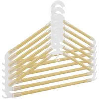 Hti-Living Kleiderbügel 6er Set Holz/Kunststoff