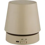 GLOBO LED Tischlampe Touchdimmer Akku Tischleuchte höhenverstellbar Nachttischlampe sandfarben, 1,2W warmweiß, DxH 10,5 x 28 cm