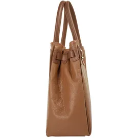 Cluty Henkeltasche Leder Brown