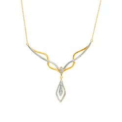 Collier LADY, silber (silber vergoldet 925), Halsketten, Damen, Metall-Gold, Metall, Gold
