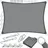 Kesser Sonnensegel 200 x 300 cm grau HDPE 2 St.