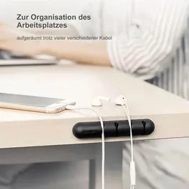 UGREEN Kabelorganisator Selbstklebend 2er-set Schwarz
