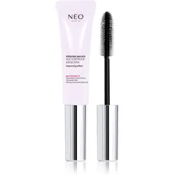 NEO MAKE UP Intense Serum Waterproof Mascara Wasserfester Mascara für mehr Volumen und die Teilung der Wimpern Farbton Black 9 ml