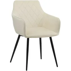 ALBATROS Esszimmerstühle 1er Set SALO, Beige - Modern und Stilvoll, bequemer Polsterstuhl - Eleganter Küchenstuhl, Stuhl Esszimmer