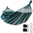 your GEAR yourGEAR Bali XL Hängematte mit Kissen - 240 kg TÜV geprüft, 240x120 cm, Smaragd oder Aqua, Baumwoll-Stabhängematte, inkl. Befestigungsset
