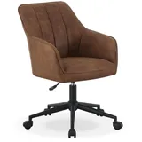 dubi möbel Bürostuhl, Braun, Textil, 61x83x64 cm, Arbeitszimmer, Bürostühle, Drehstühle