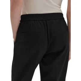 Someday Charlie Cropped Bundfaltenhose Schwarz 42