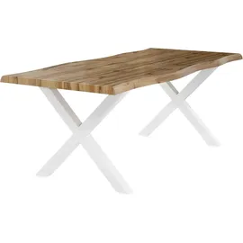 PRO.COM Wilson 200 x 76 x 100 cm perlweiß/wildeiche