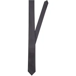 Krawatte SEIDENSTICKER "Slim", Herren, Gr. One Size, grau, Seide, unifarben, Krawatten, Schmal (5cm) Uni