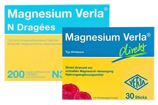 Preisvergleich Produktbild Magnesium Verla N Dragees + Direkt Himbeere 200+30 St