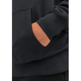 JACK & JONES Star Kapuzenpullover Black / Fit Loose 12 Jahre