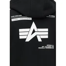 Alpha Industries Label Hoodie schwarz M