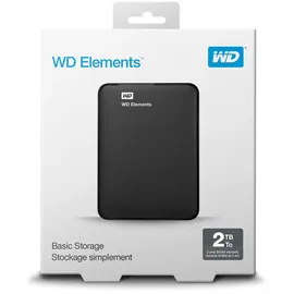Western Digital Elements Portable 2 TB USB 3.0 WDBU6Y0020BBK-EESN