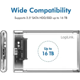 Logilink Festplattengehäuse 2,5" 1 x SATA USB 3,0