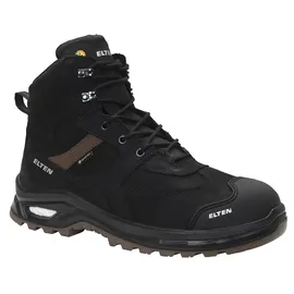 ELTEN Sicherheitsschnürstiefel ROBSON XXP Pro GTX black-brown Mid ESD S3S HI CI, Gr. 4